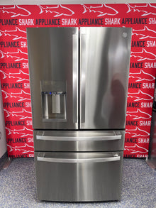Discount GE Profile 4-door French door refrigerator at Appliance Shark. Overland Park, KS’s premier scratch-dent appliance store.