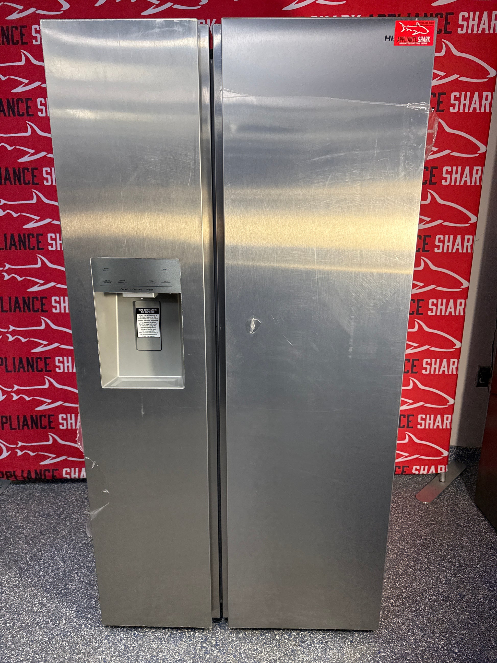Save on a HISENSE side-by-side refrigerator at Appliance Shark. Overland Park, KS's top scratch-dent appliance store.
