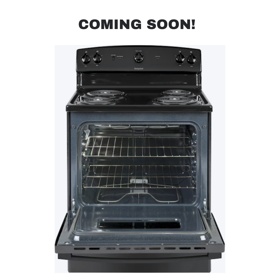 Scratch-dent HOTPOINT electric range at Appliance Shark. Kansas City's best appliance store.