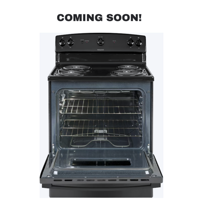 Scratch-dent HOTPOINT electric range at Appliance Shark. Kansas City's best appliance store.