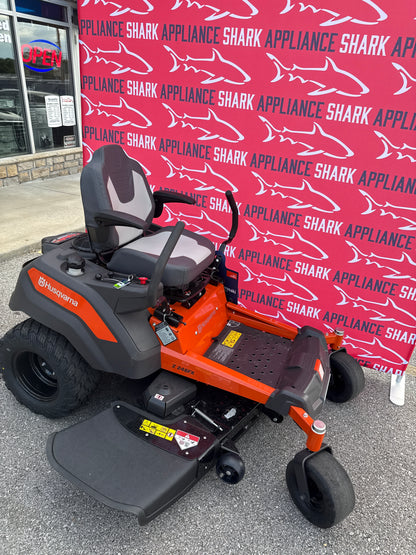 Discounted Husqvarna zero-turn lawn mower at Appliance Shark. Kansas City's trusted scratch-dent appliance store.