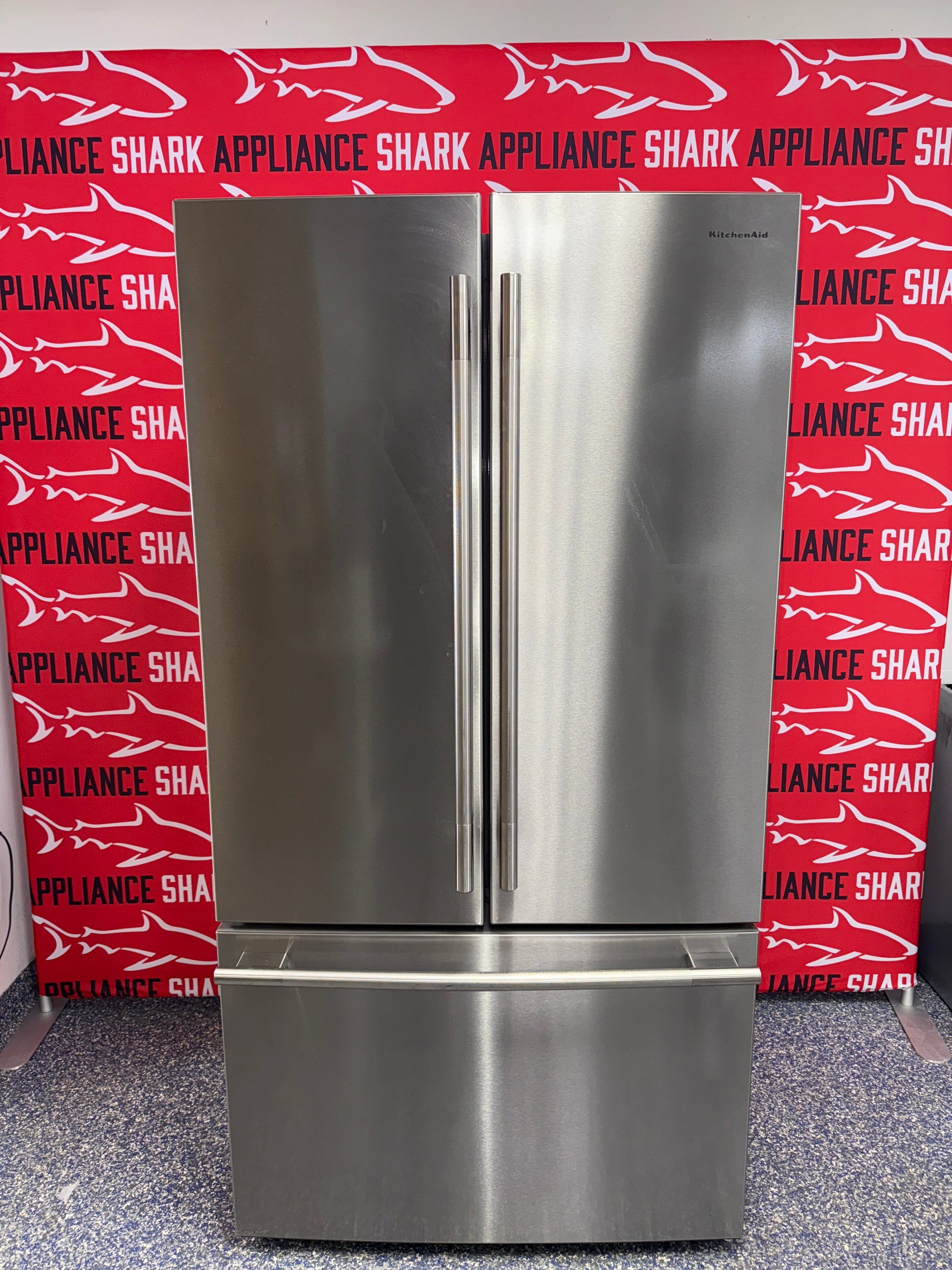 Discount KITCHENAID French door refrigerator at Appliance Shark. Overland Park, KS’s premier scratch-dent appliance store.