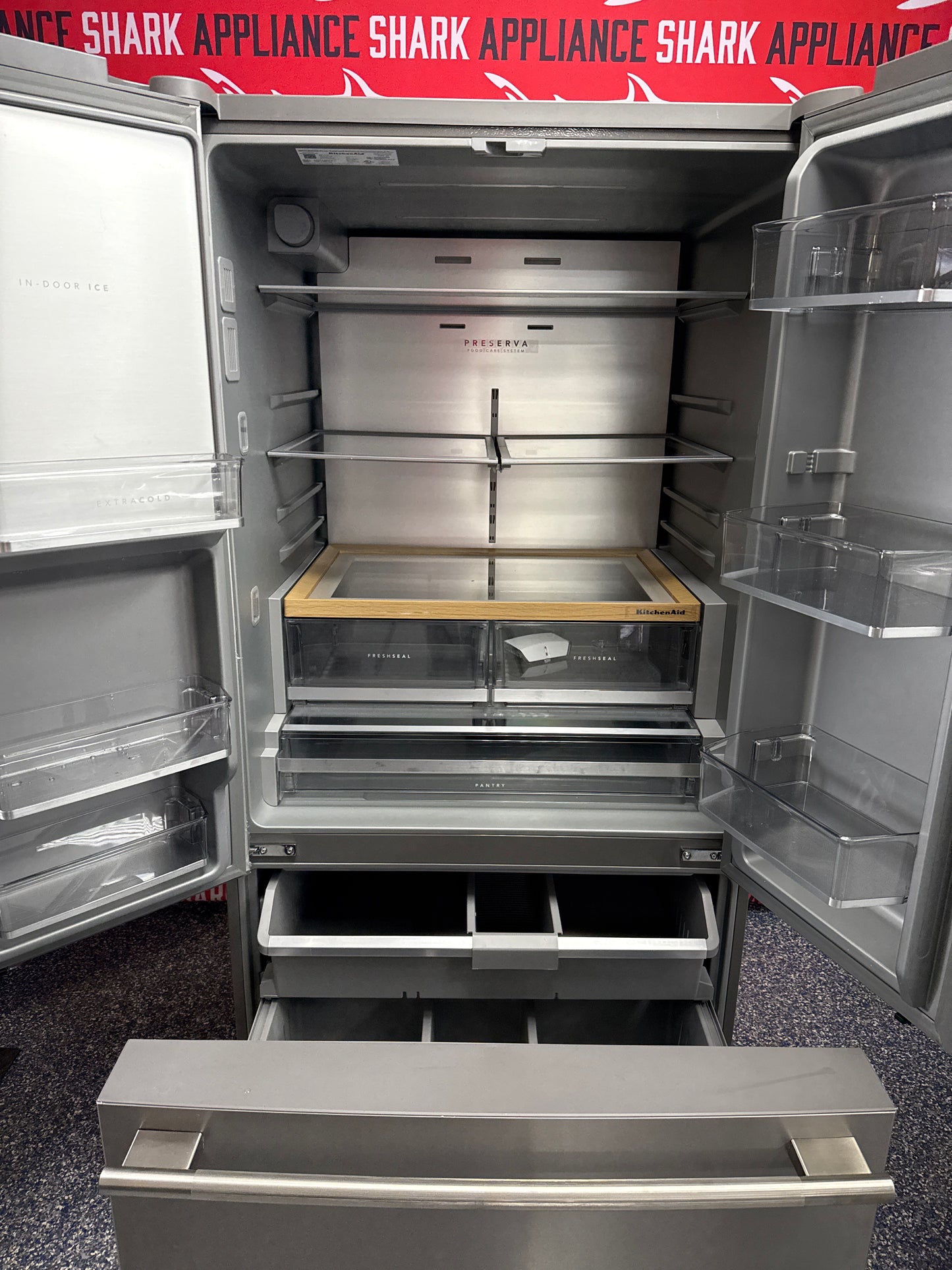 Discount KITCHENAID French door refrigerator at Appliance Shark in Overland Park, KS.