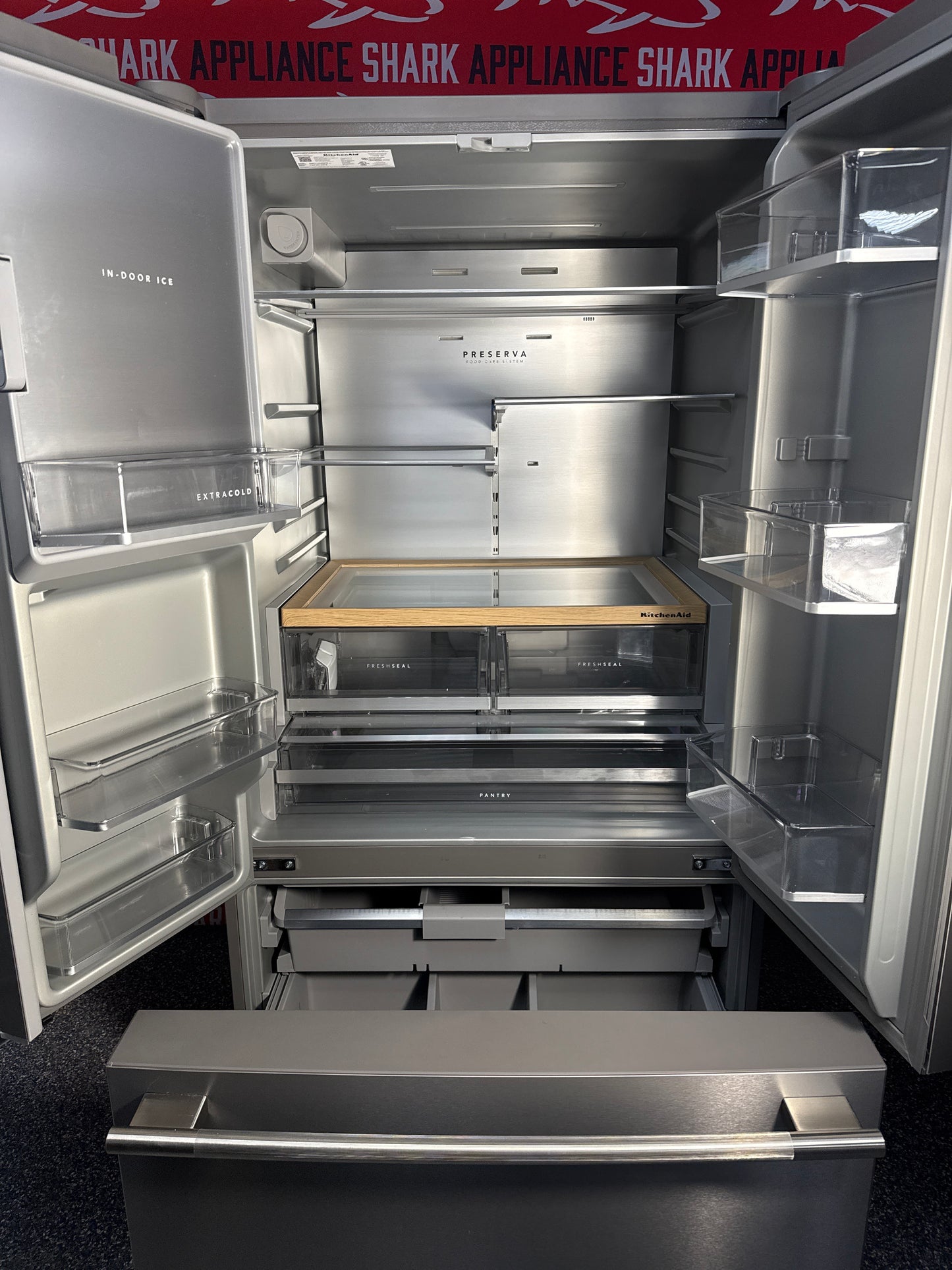 Scratch-dent KITCHENAID refrigerator at Appliance Shark. Kansas City’s best appliance store.