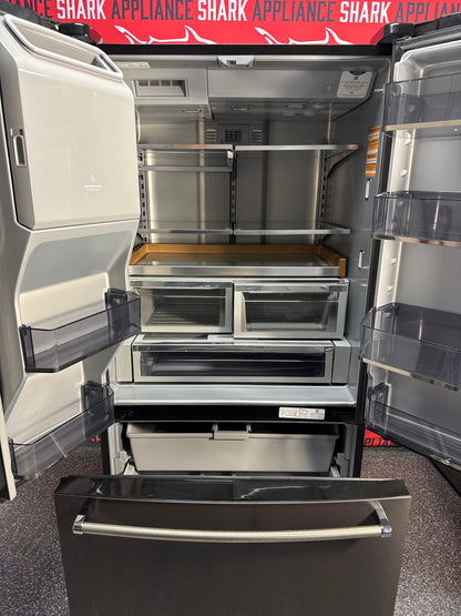 Scratch-dent KitchenAid french door refrigerator at Appliance Shark. Kansas City's best scratch-dent appliance store.