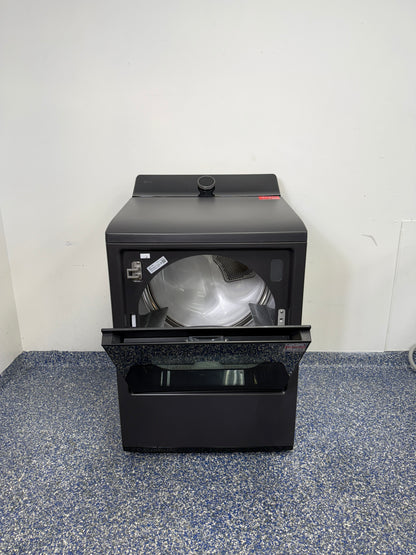 7.3 Cu.Ft. LG Electric Dryer with EasyLoad Door, Hamper-Style AND Side Hinge, and Ultra Large Capacity for Easy Laundry at the Best Scratch and Dent Appliance Store in Kansas City Metro