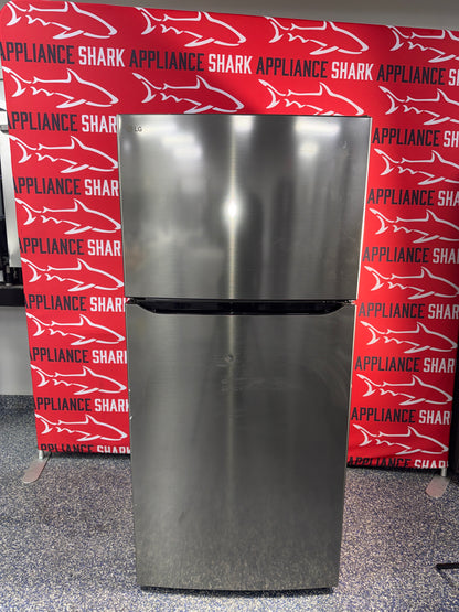 Shop this LG 20 cu. ft. Top Freezer Refrigerator scratch and dent deal at Appliance Shark in Overland Park, KS.