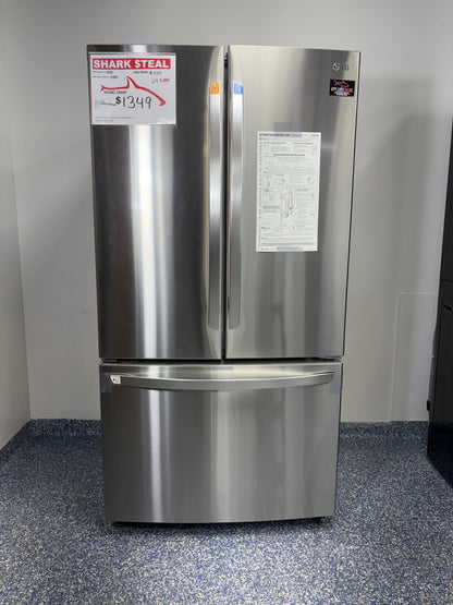 LG French Door Refrigerator with Bottom Freezer Ice Maker and Door Cooling+ at the Best Discount Appliance Store in Kansas City Area