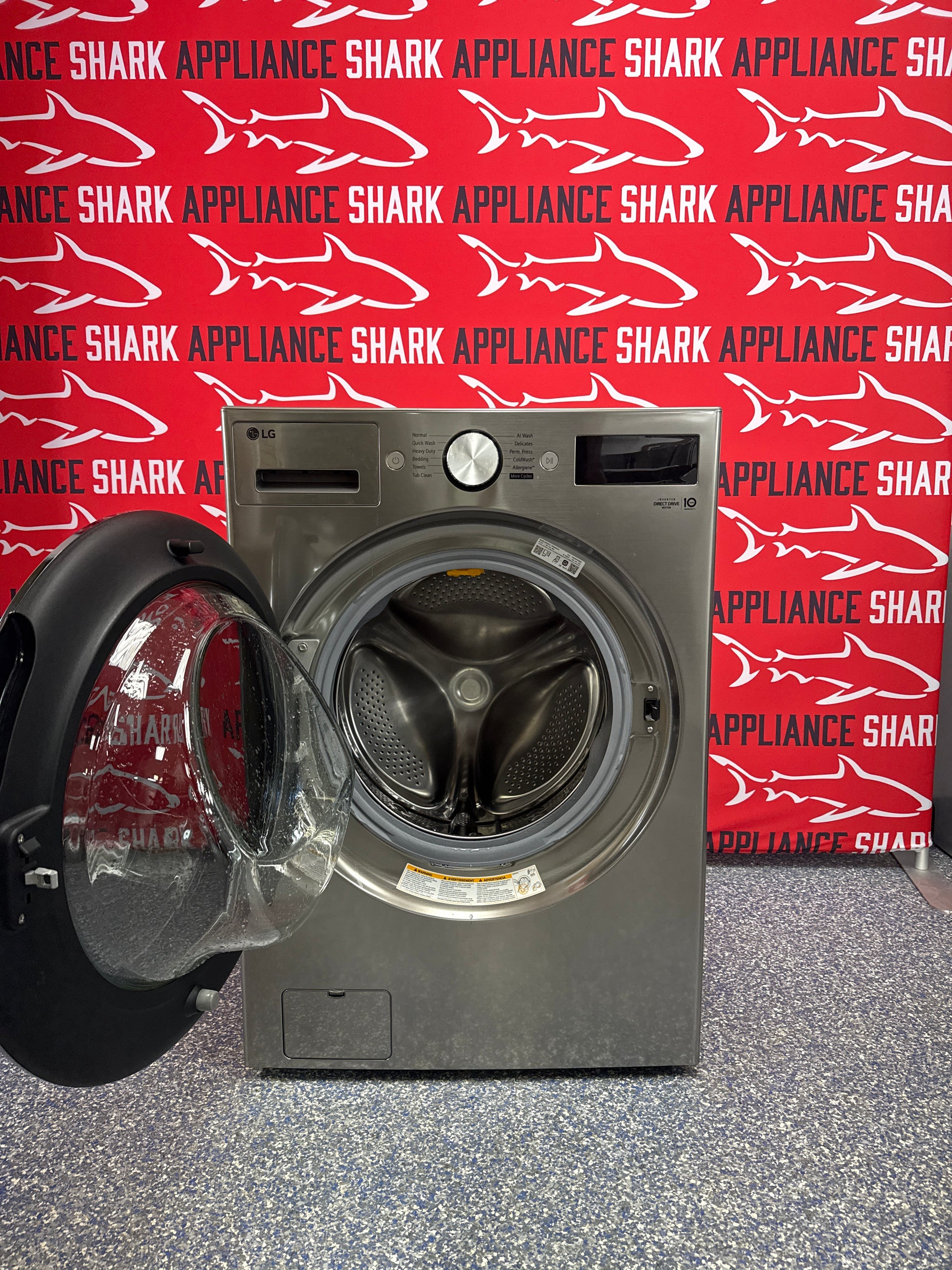 Affordable LG front load washer at Appliance Shark. Kansas City’s best appliance store.