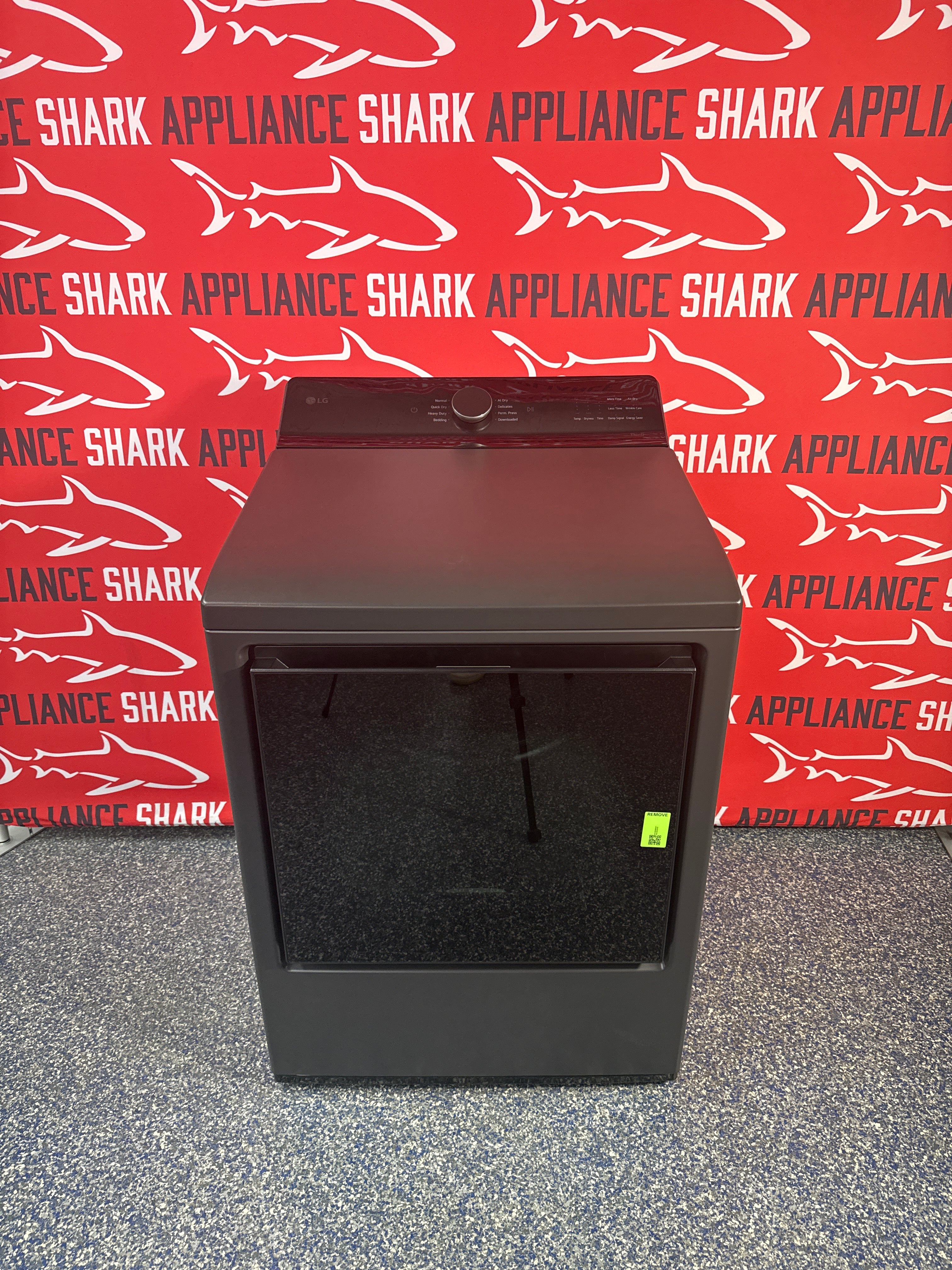 Scratch-dent LG electric dryer at Appliance Shark. Kansas City's best appliance store.