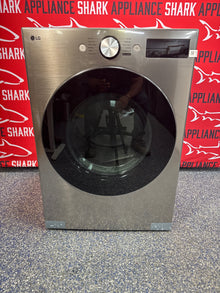 Discount LG smart front load electric dryer at Appliance Shark. Overland Park, KS's premier scratch-dent appliance store.