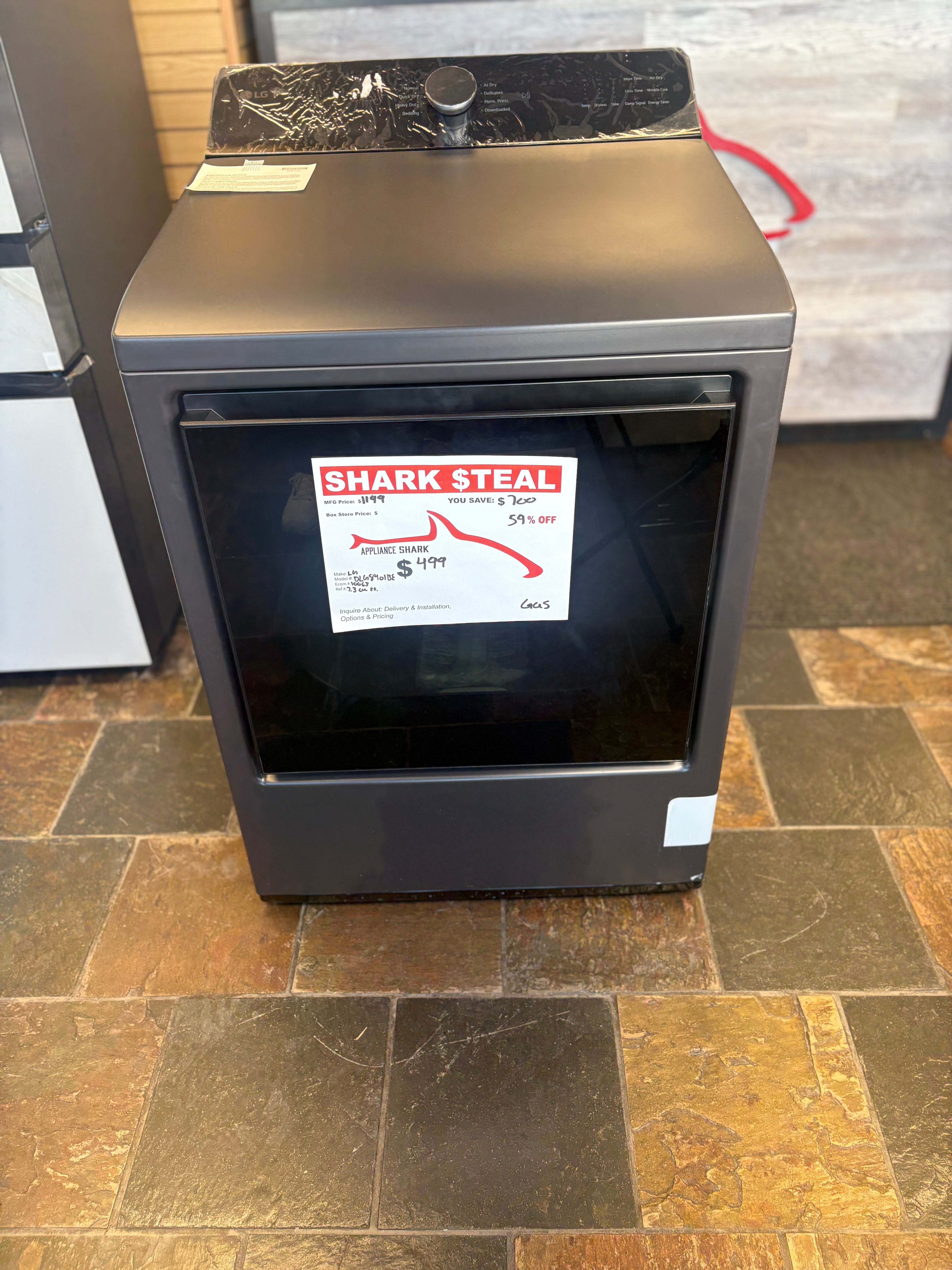 Kansas City's best deals on LG gas dryers are found at discount appliance store, Appliance Shark 