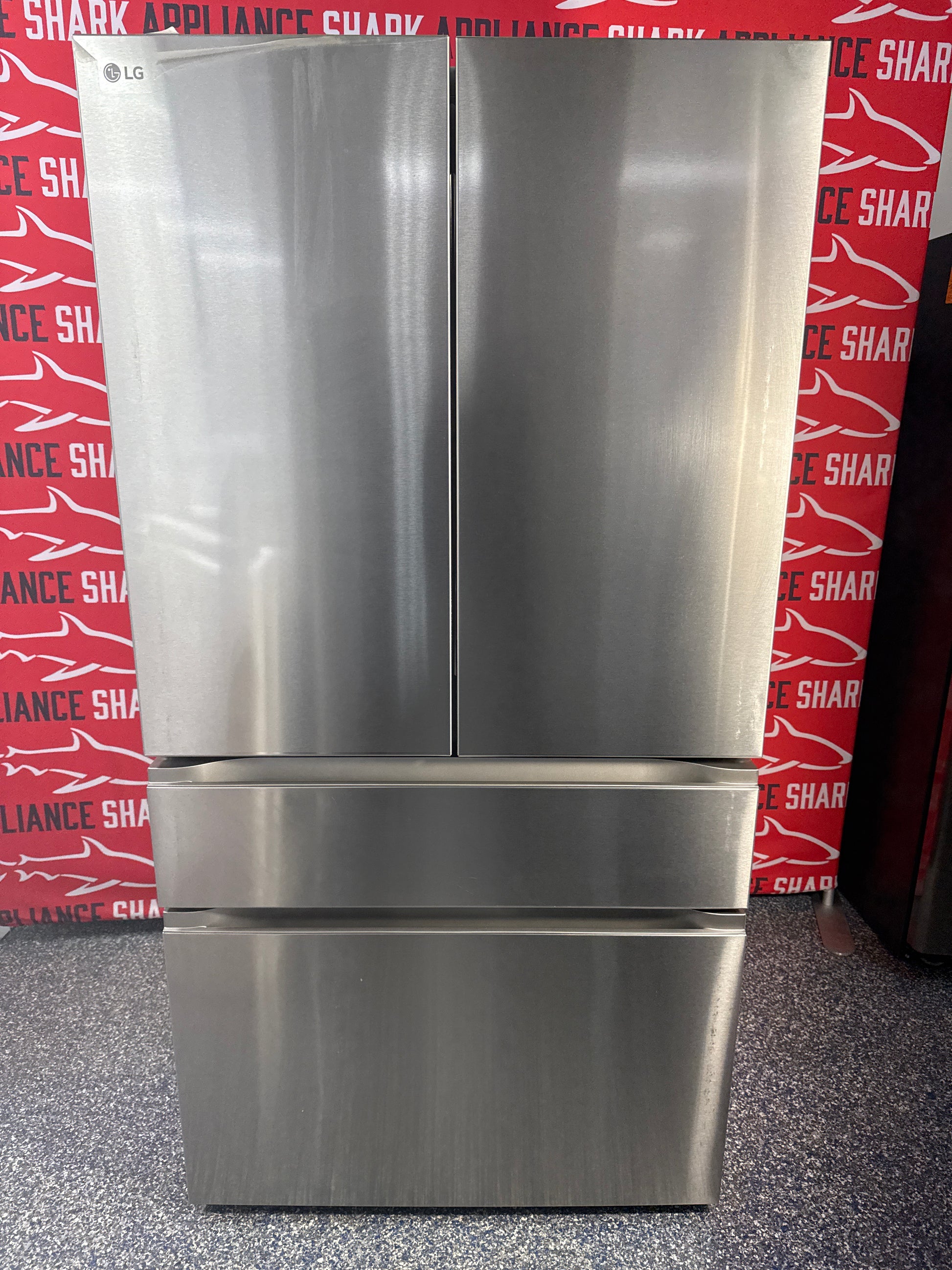 Shop this LG French door refrigerator scratch and dent deal at Appliance Shark in Overland Park, KS.
