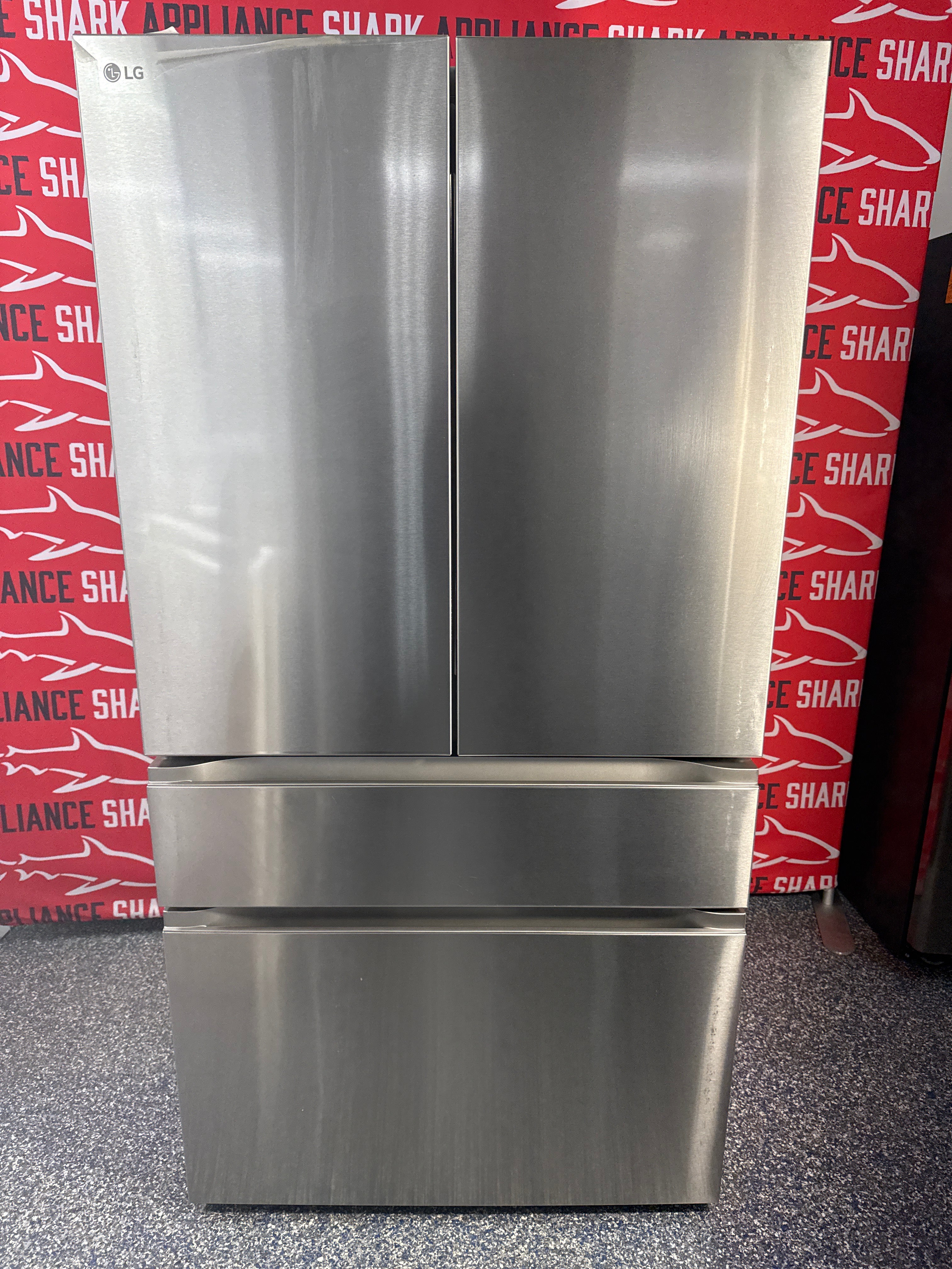 Shop this LG French door refrigerator scratch and dent deal at Appliance Shark in Overland Park, KS.