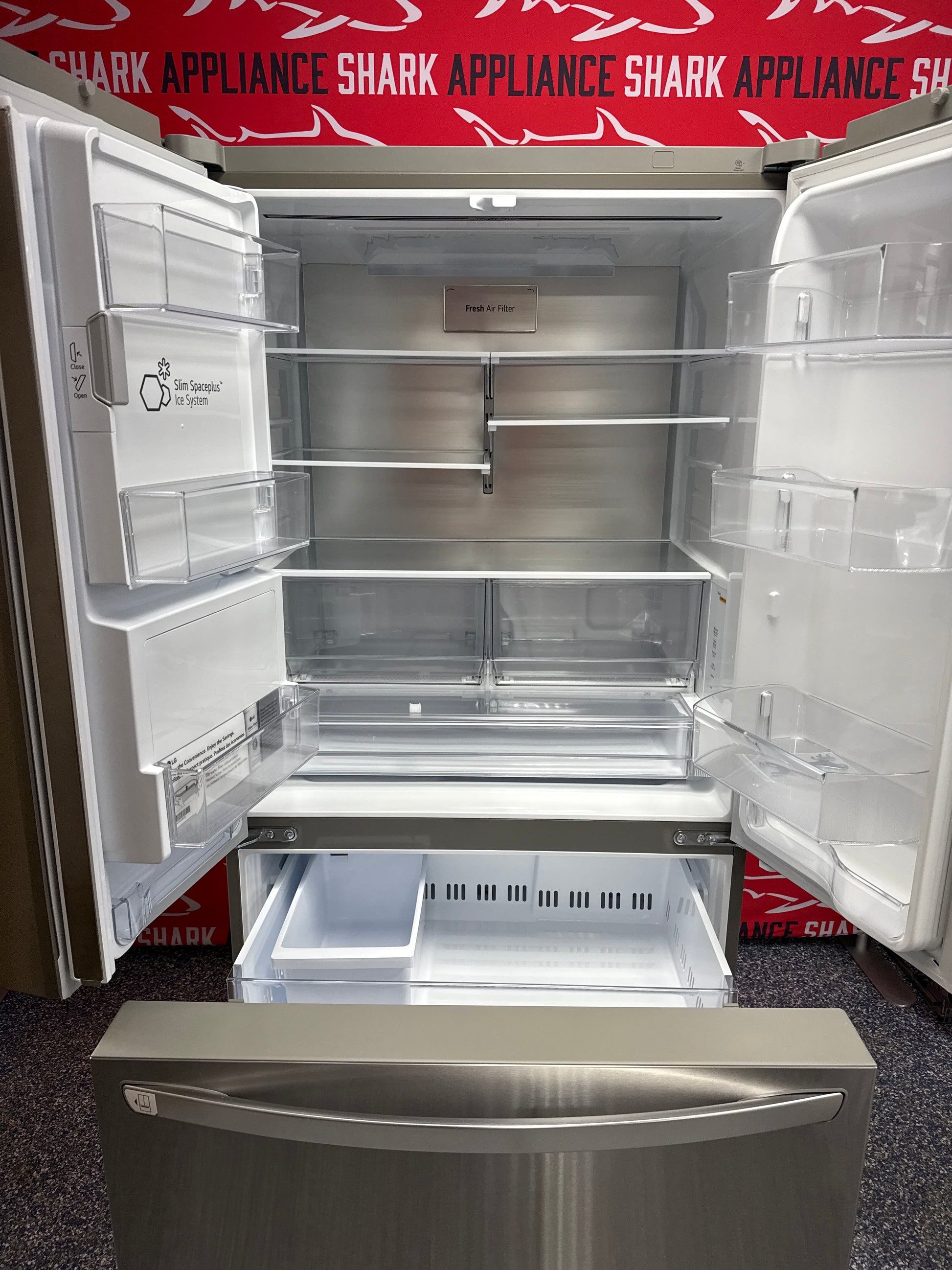 Affordable LG French door refrigerator at Appliance Shark. Kansas City’s best appliance store.