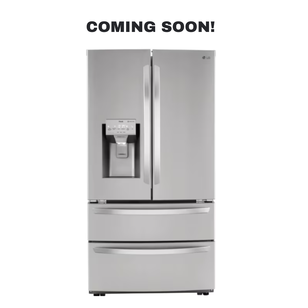 Discount LG 4-door refrigerator at Appliance Shark. Overland Park, KS’s premier scratch-dent appliance store.