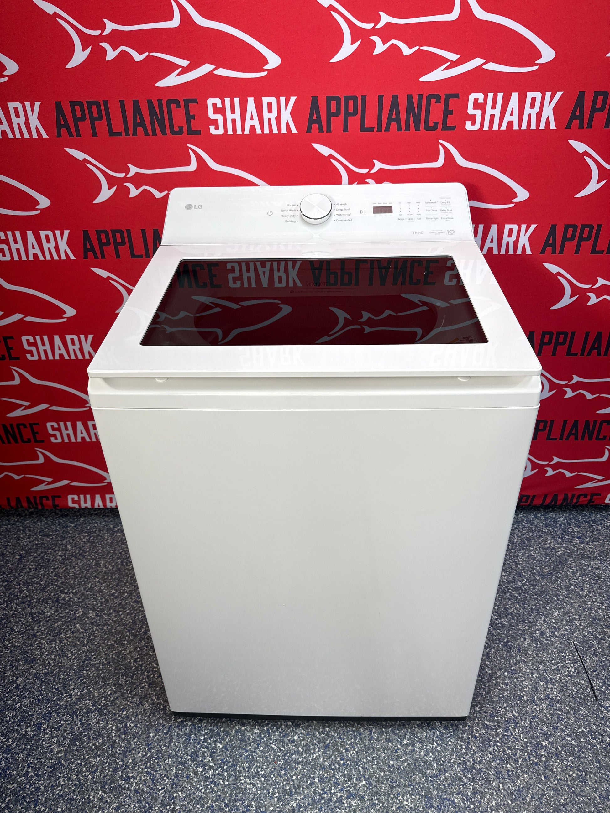 Discount LG top load washer at Appliance Shark. Overland Park, KS's premier scratch-dent appliance store.