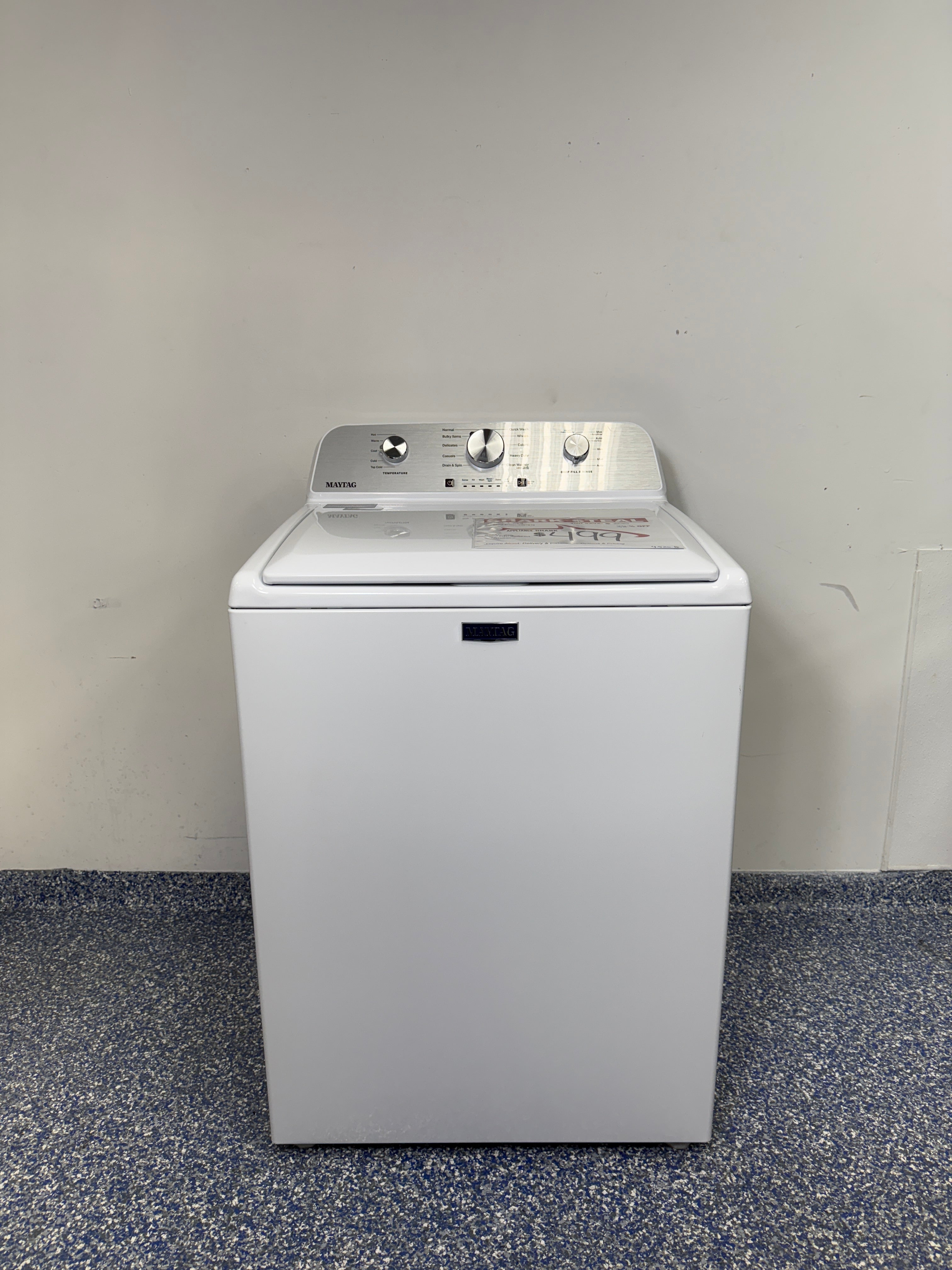 5.2 Cu.Ft. MAYTAG Top Load Washing Machine with Deep Fill, Dial Controls, and Auto Sense Feature at the Best Discount Appliance Store in Overland Park, Kansas
