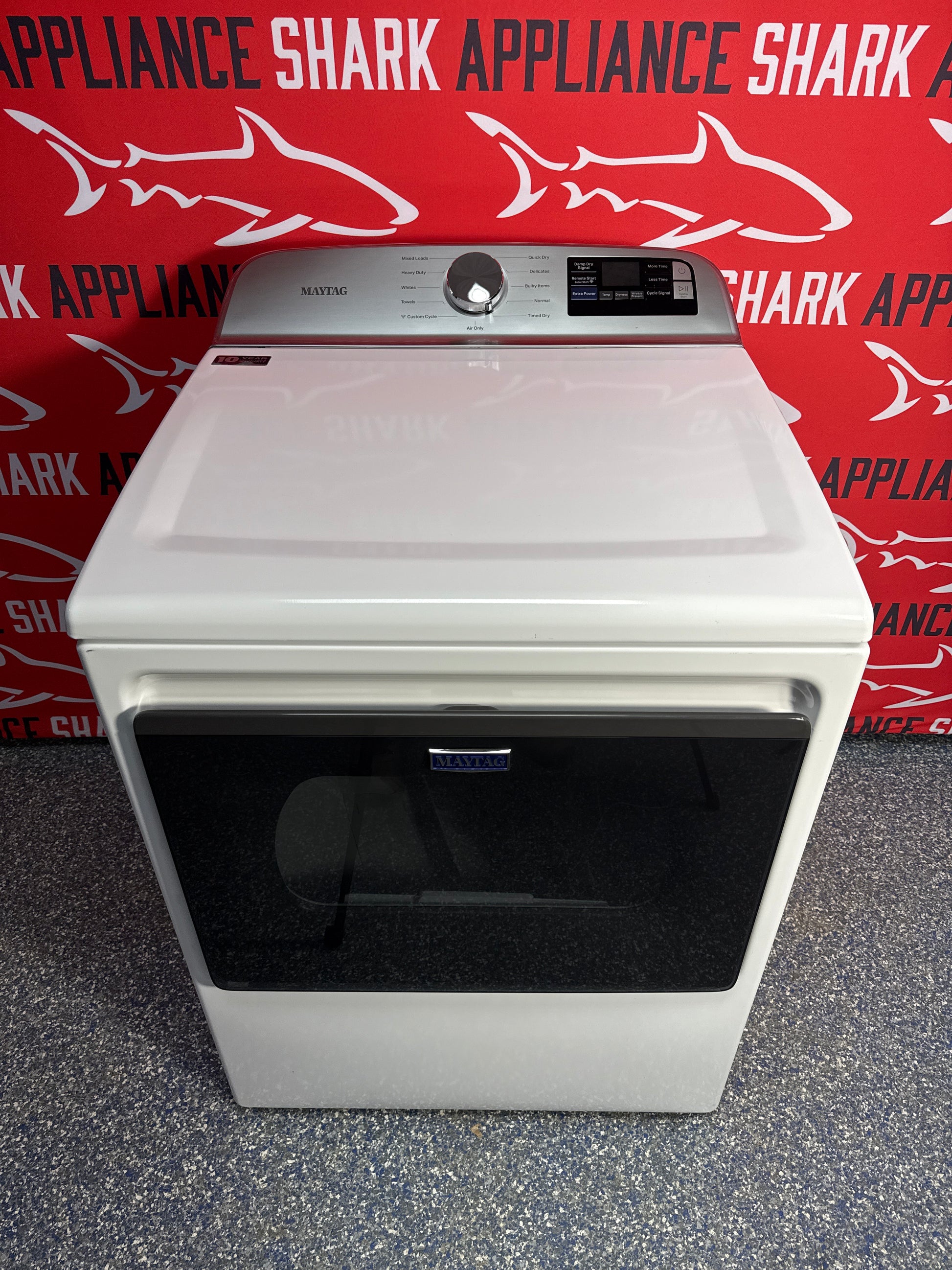 Discount MAYTAG electric dryer at Appliance Shark. Overland Park, KS's premier scratch-dent appliance store.