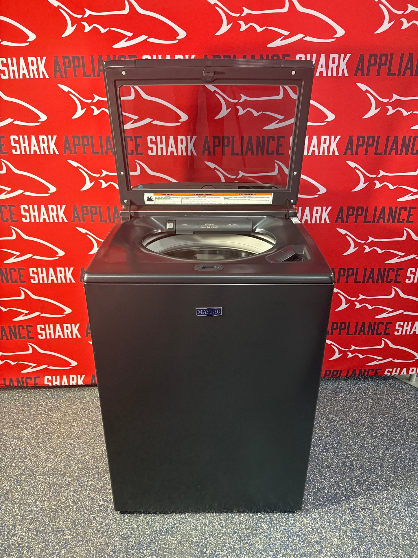 Scratch-dent MAYTAG Pet Pro top load washer at Appliance Shark. Kansas City's best scratch-dent appliance store.