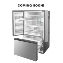 Scratch-dent MIDEA French door refrigerator at Appliance Shark. Kansas City’s best appliance store.