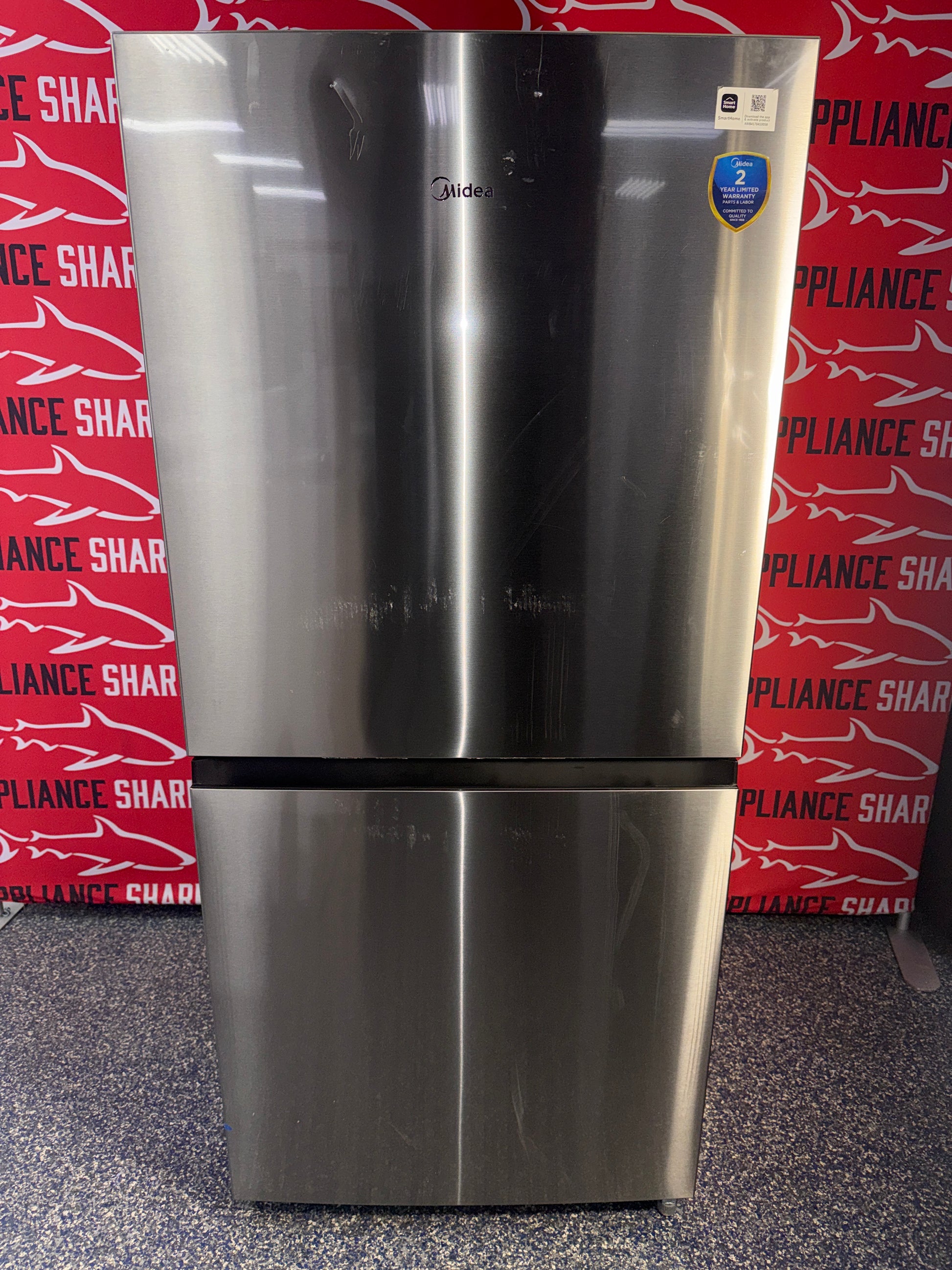 Shop this MIDEA upright freezer scratch and dent deal at Appliance Shark in Overland Park, KS.