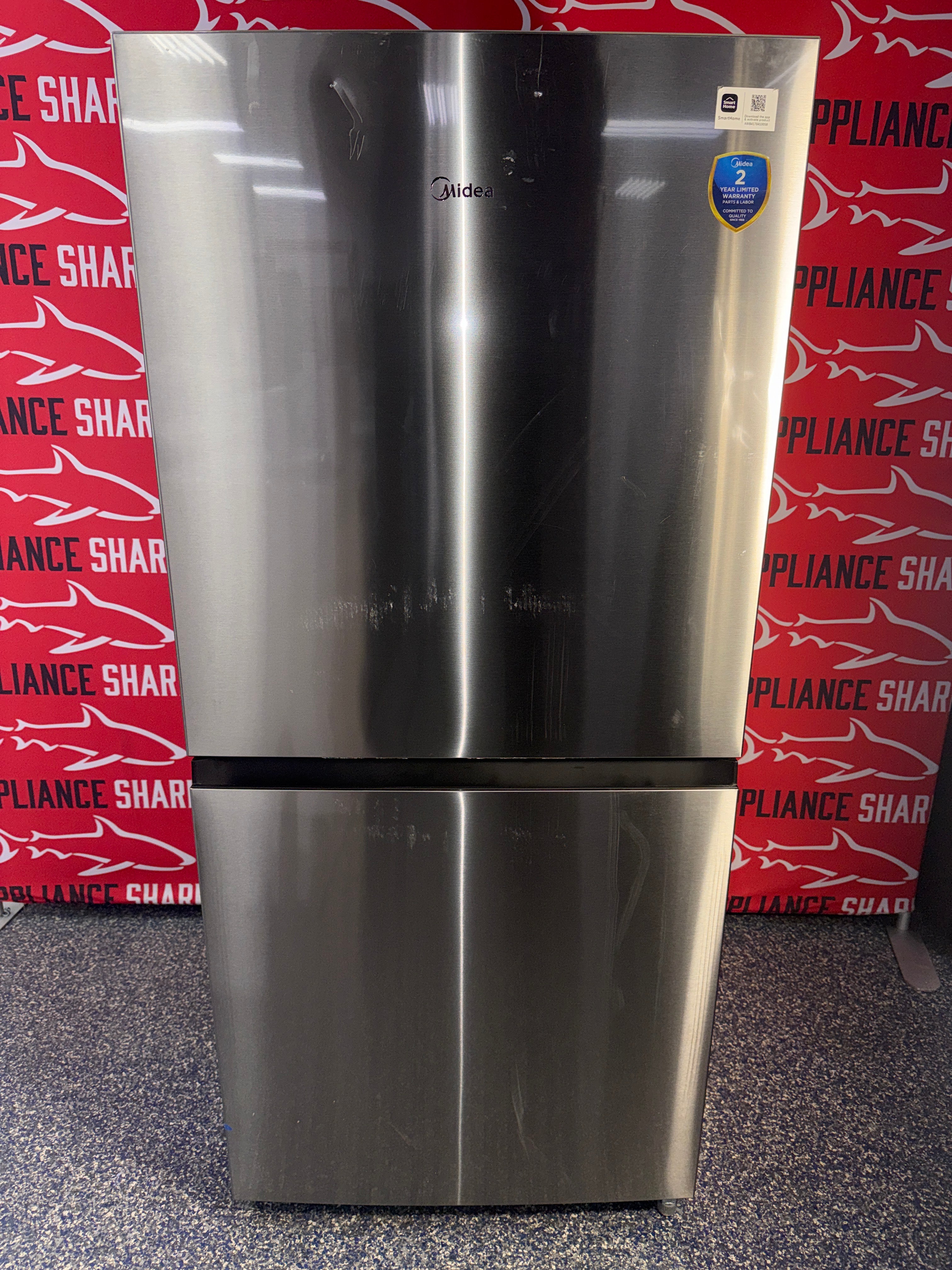 Shop this MIDEA upright freezer scratch and dent deal at Appliance Shark in Overland Park, KS.