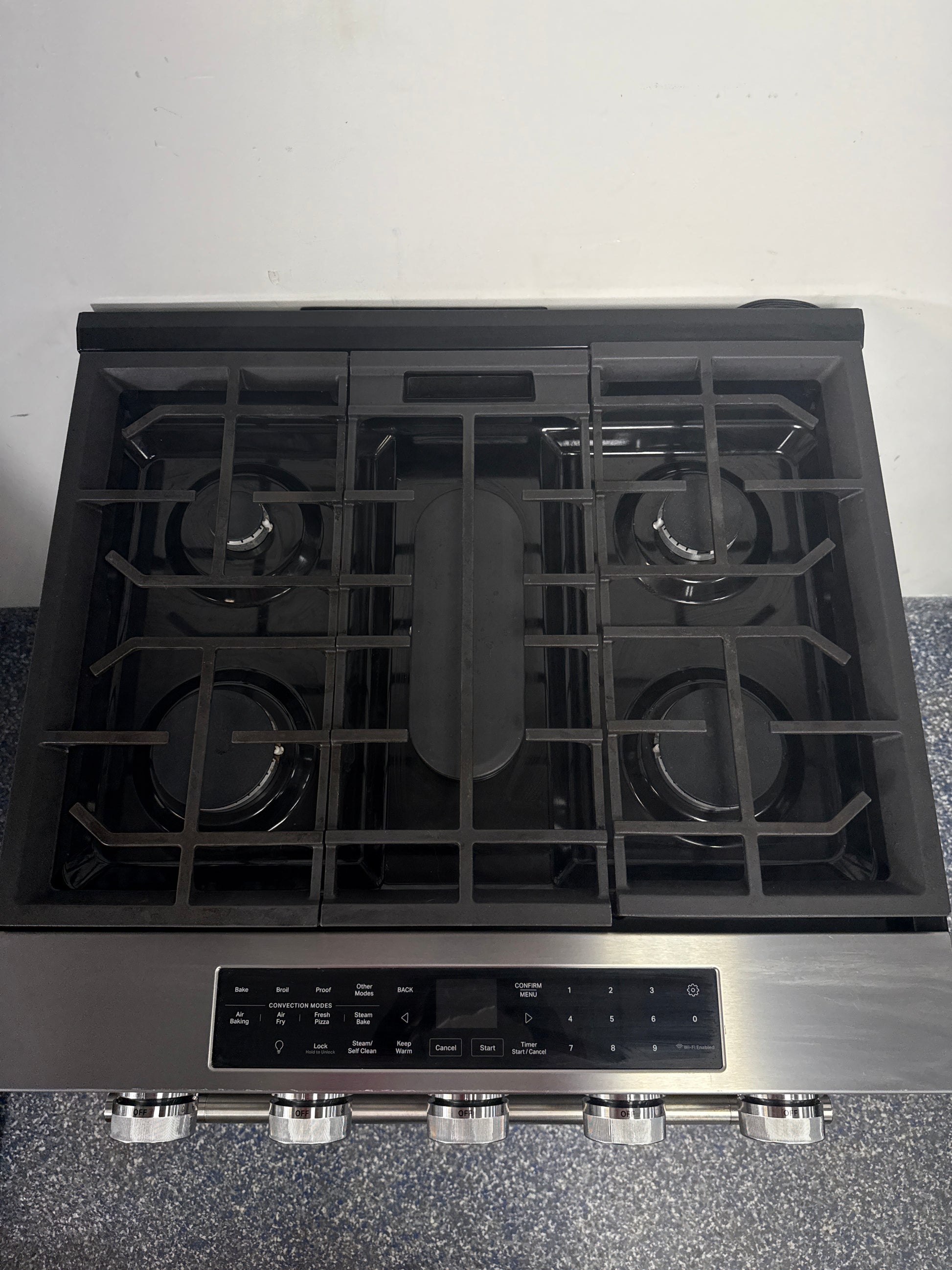 Open box KITCHENAID gas slide-in range available at Appliance Shark. Overland Park, KS’s go-to discount appliance store.