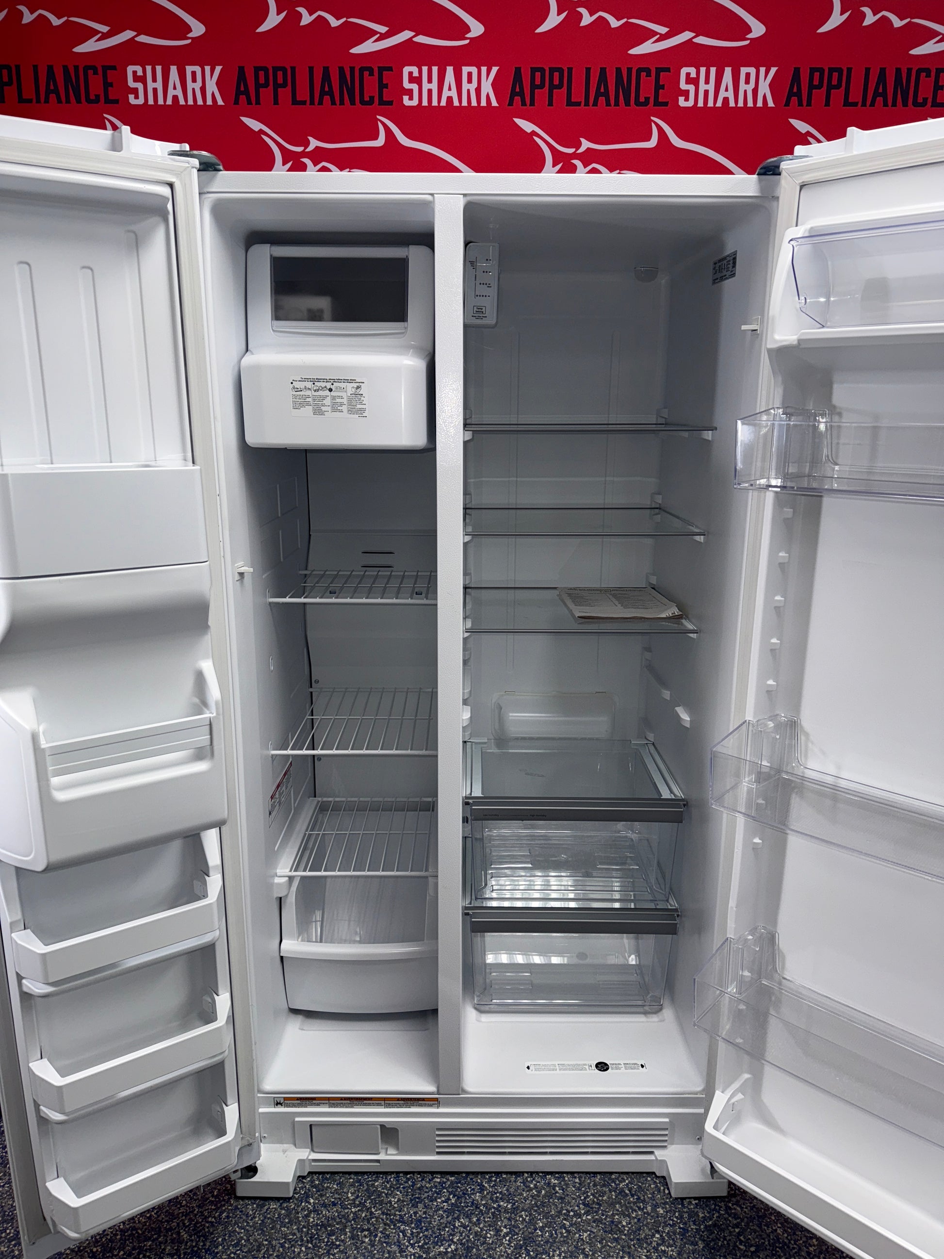 Discount WHIRLPOOL side-by-side refrigerator at Appliance Shark in Overland Park, KS.