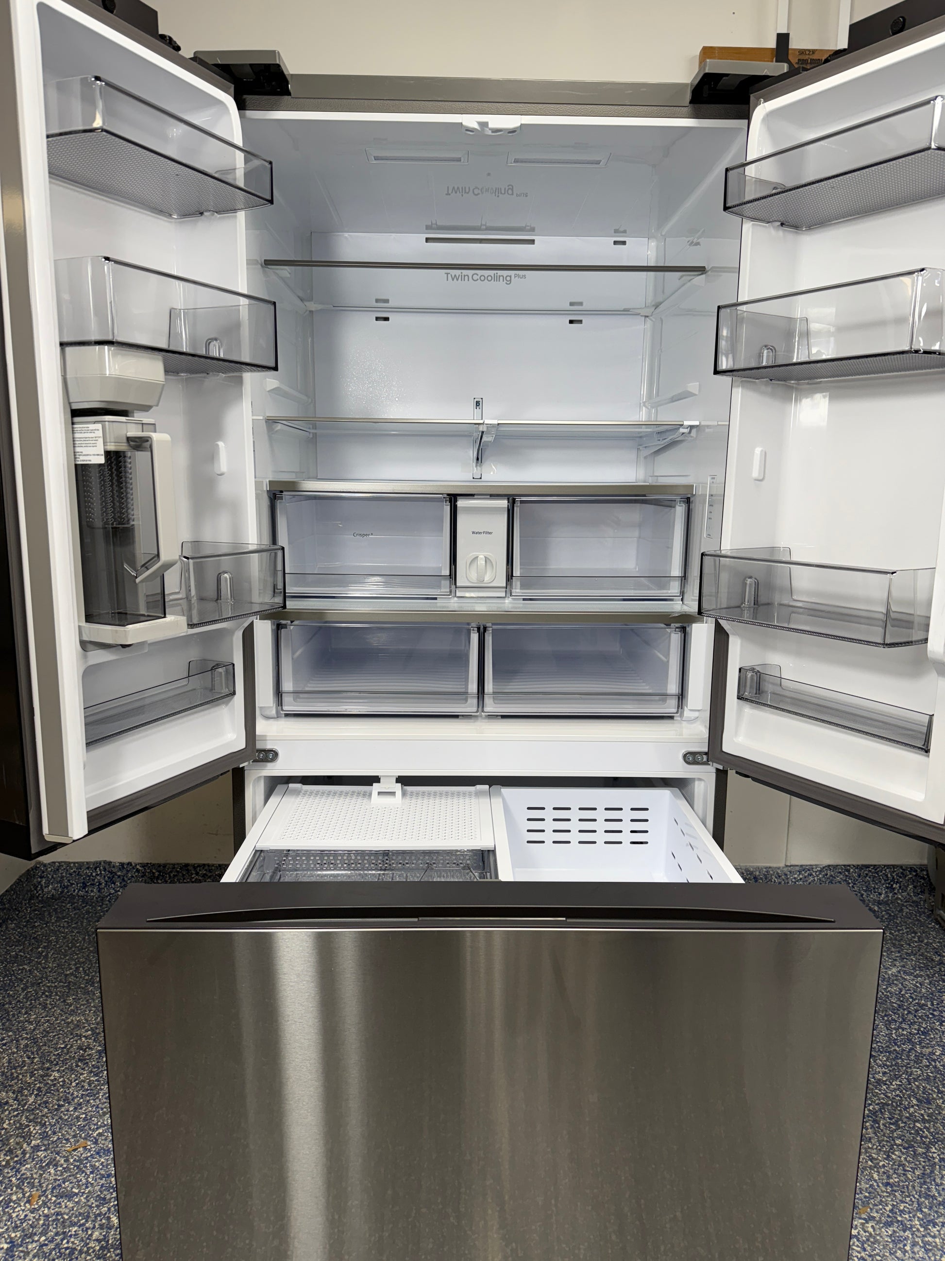 RF30BB6200QL | 30.1 Cu.Ft. SAMSUNG Bespoke Smart French Door Refrigerator with SmartThings, Standard Depth, and LED Lighting at the Best Scratch and Dent Appliance Store in KC Area