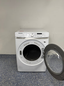 DVE45T6000W | 7.5 Cu.Ft. SAMSUNG Stackable Electric Dryer with Large Capacity, Reversible Window Door, Interior Light, and Lint Filter Indicator at the Best Factory Direct Discount Appliance Store in KC Area