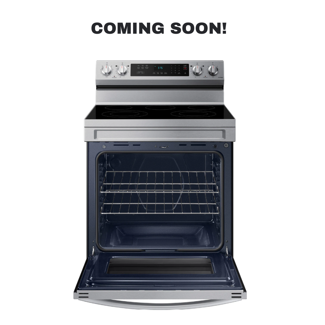 Scratch-dent Samsung freestanding electric range at Appliance Shark. Kansas City's best scratch-dent appliance store.