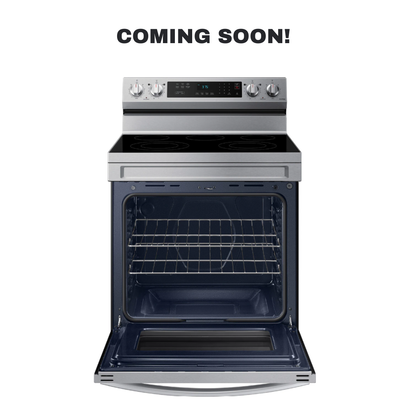 Scratch-dent Samsung freestanding electric range at Appliance Shark. Kansas City's best scratch-dent appliance store.