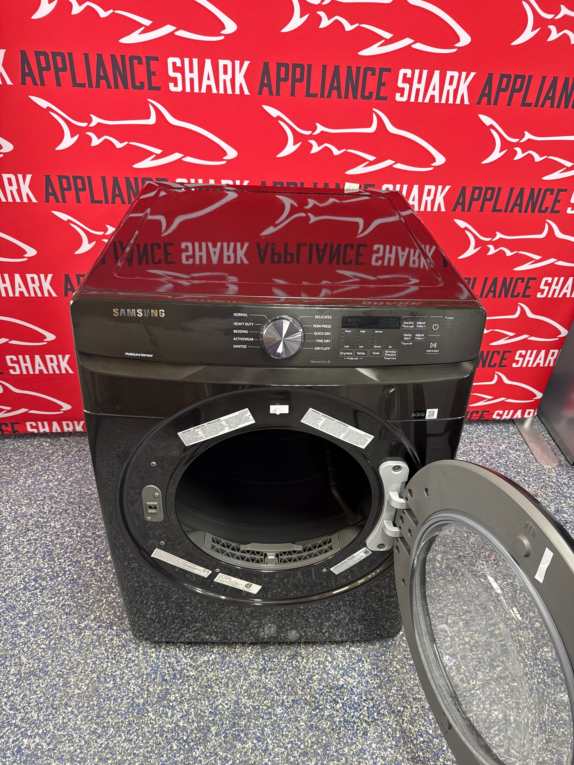 Scratch-dent SAMSUNG gas dryer at Appliance Shark. Kansas City’s best appliance store.