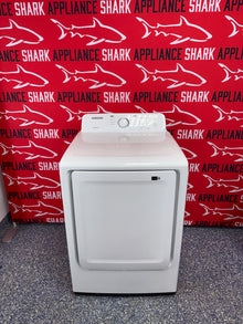 Scratch-dent SAMSUNG electric dryer at Appliance Shark. Kansas City’s best dryer store.