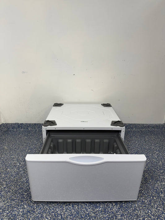 27 In Samsung Pedestal Drawer for Washer and Dryer in White at the Best Discount Appliance Store in Kansas City Metro