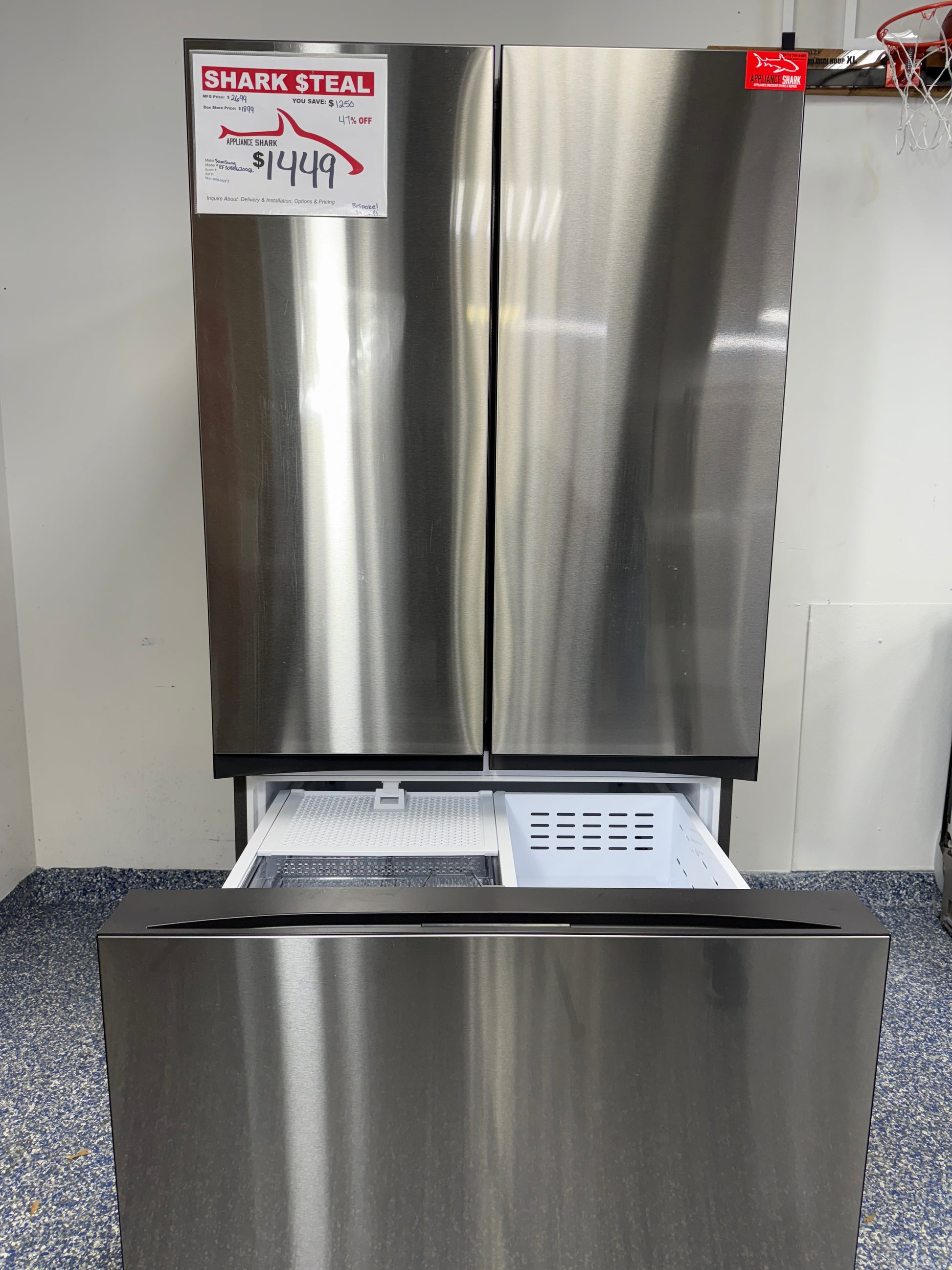 RF30BB6200QL | 30.1 Cu.Ft. SAMSUNG Bespoke Smart French Door Refrigerator with Dual Ice Maker, Ice Bites Craft Ice, and Twin Cooling Plus System at the Best Discount Appliance Store in Kansas City Metro