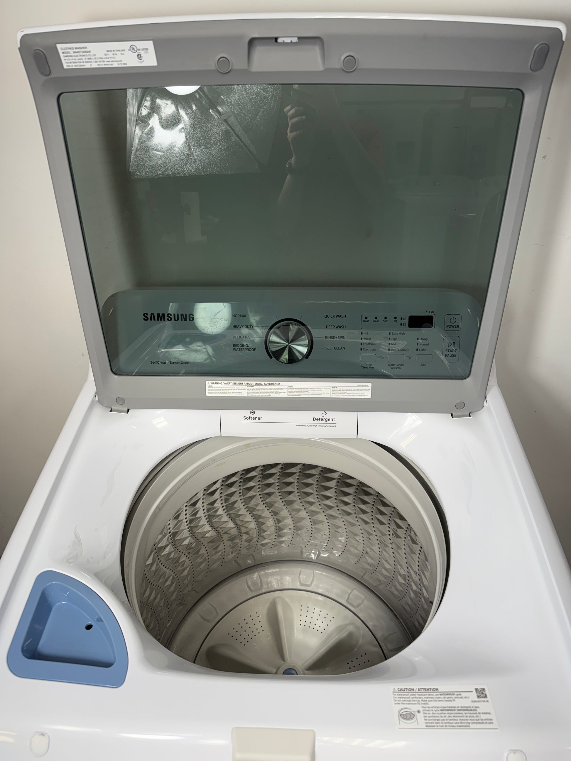 WA45T3200AW | SAMSUNG Top Load Washing Machine with Impeller, Stainless Steel Basket, and Large Capacity at the Best Factory Direct Appliance Store in the KC Area