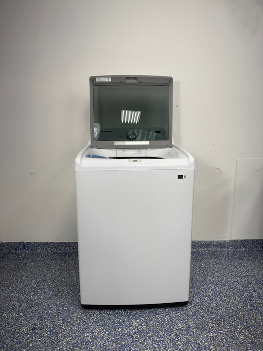 4.5 Cu.Ft. SAMSUNG Washing Machine with Impeller, High Efficiency Operation, Soft-Close Lid, and Vibration Reduction Technology+ at Appliance Shark Scratch and Dent Discount Appliance Store in Overland Park, Kansas
