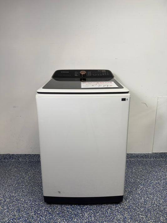 5.5 Cu.Ft. Top Load SAMSUNG Washing Machine with High Efficiency Operation, Large Capacity, and 12 Cycles, Including Super Speed Wash at Appliance Shark Discount Appliance Store in Overland Park, Kansas