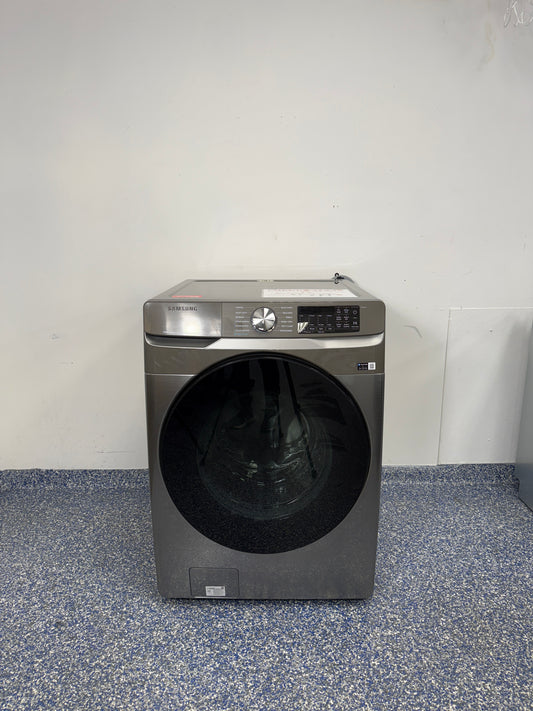 4.5 Cu.Ft. SAMSUNG High-Efficiency Stackable Smart Front Load Washing Machine with 12 Cycles, Including Steam and Super Speed Wash, Antimicrobial Protection, and Self Clean+ at the Best Discount Appliance Store in the KC Area