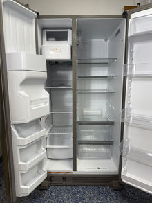 Scratch-dent WHIRLPOOL side-by-side refrigerator at Appliance Shark. Kansas City’s best refrigerator store.