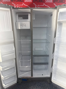 Scratch-dent WHIRLPOOL side-by-side refrigerator at Appliance Shark. Kansas City’s best refrigerator store.