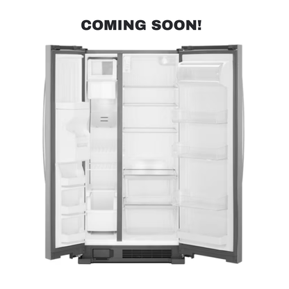 Scratch-dent WHIRLPOOL side-by-side refrigerator at Appliance Shark. Kansas City’s best refrigerator store.