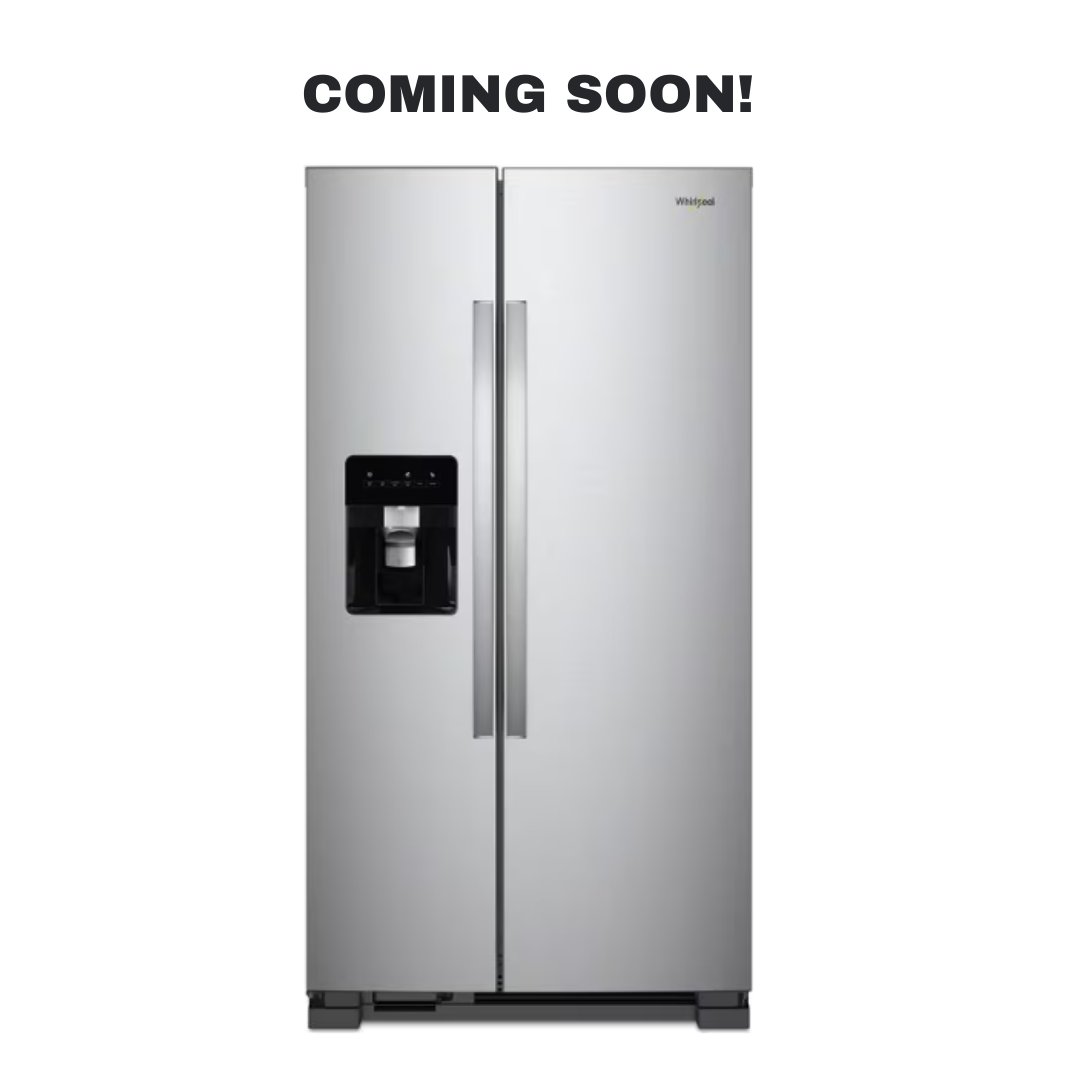 Discount WHIRLPOOL side-by-side refrigerator at Appliance Shark. Overland Park, KS’s premier scratch-dent appliance store.