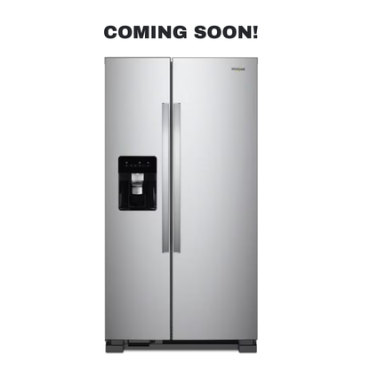 Discount WHIRLPOOL side-by-side refrigerator at Appliance Shark. Overland Park, KS’s premier scratch-dent appliance store.