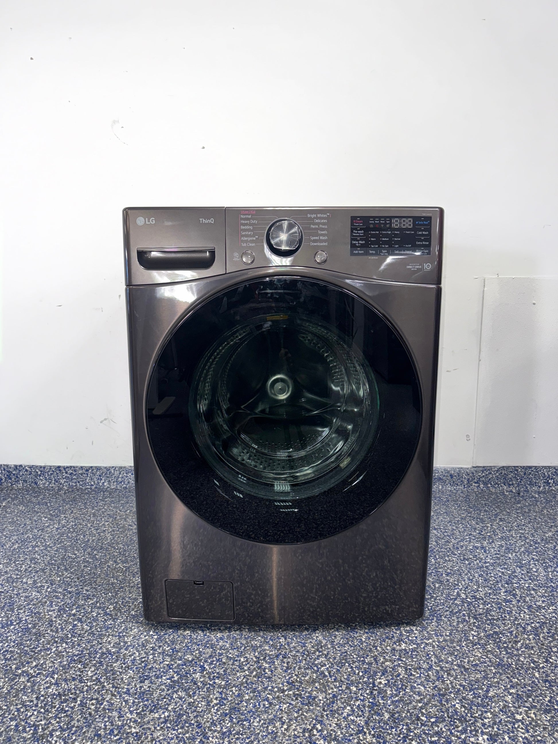 Discount LG front load washer at Appliance Shark. Overland Park, KS’s premier scratch-dent appliance store.