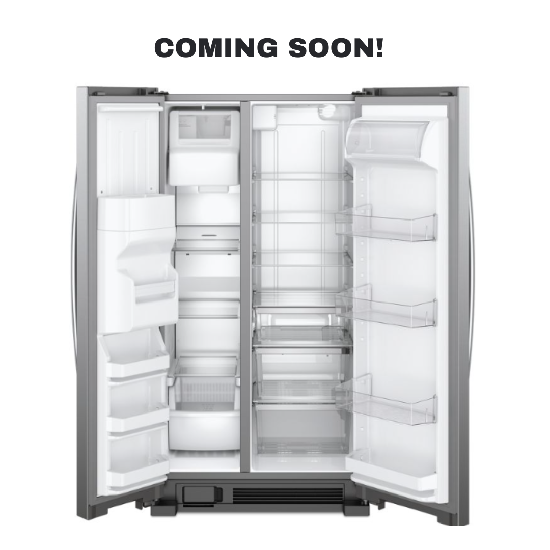 Discount Whirlpool side-by-side refrigerator at Appliance Shark. Overland Park, KS's premier scratch-dent appliance store.