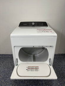 White Whirlpool Dryer with Moisture Sensing and Auto Dry at Appliance Shark in KC Metro