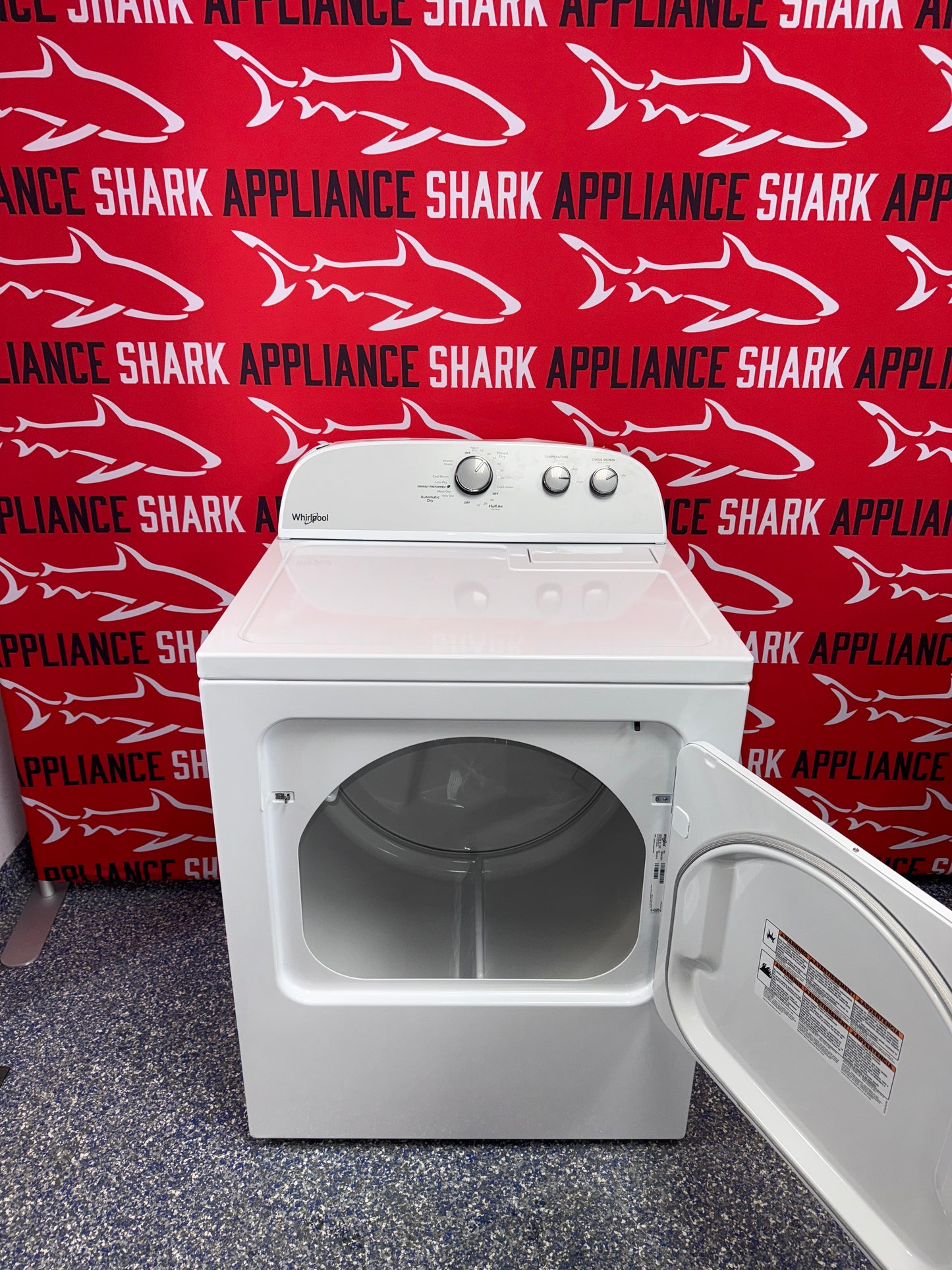 Scratch-dent WHIRLPOOL electric dryer at Appliance Shark. Kansas City’s best dryer store.
